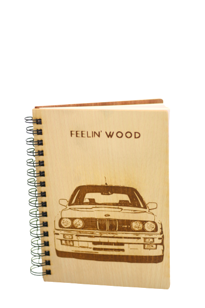 Cuaderno de madera PERSONALIZADO.